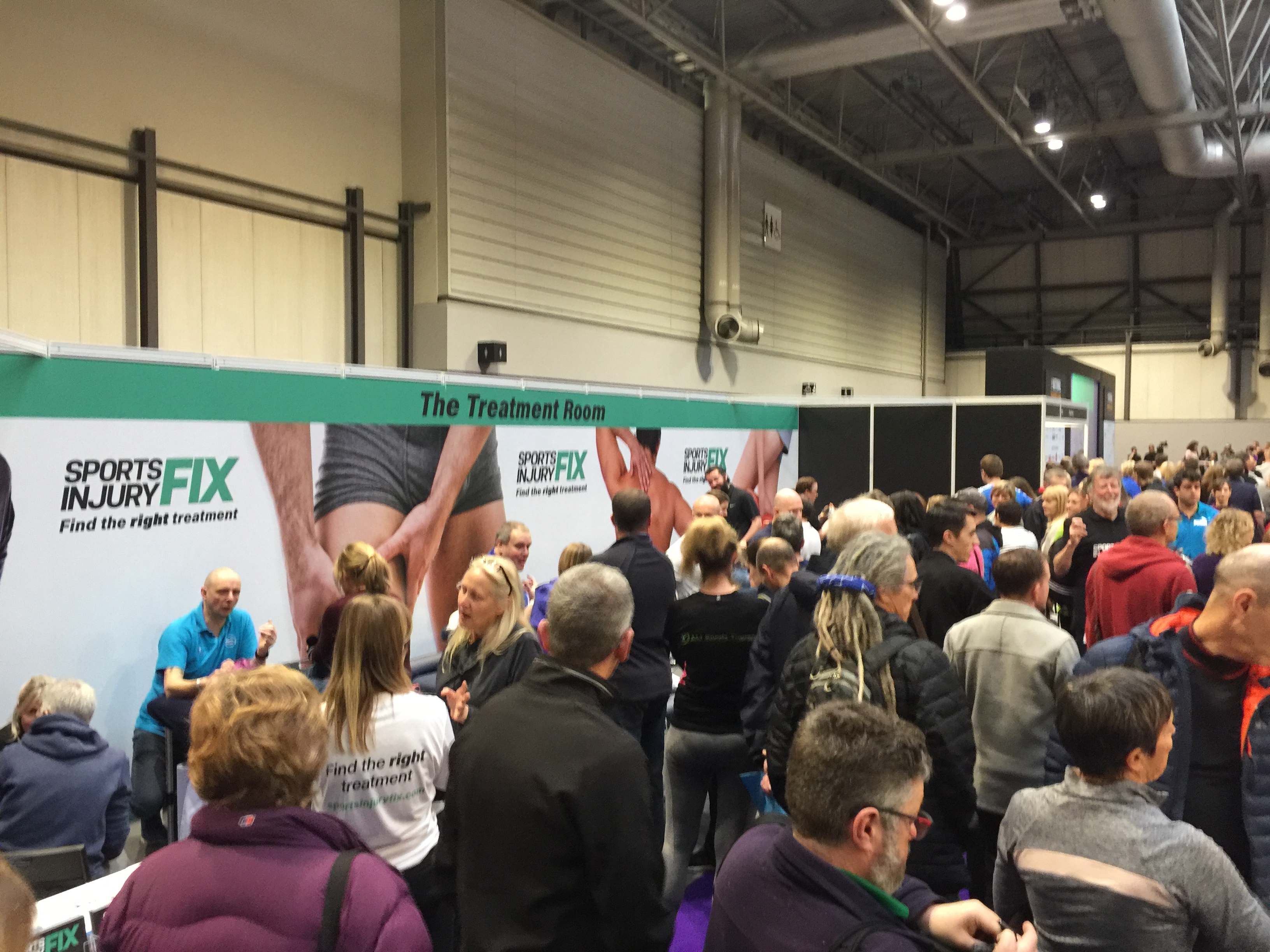 National Running Show Sports Injury Fix exhibition stand
